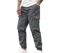 Pantalones de trabajo elásticos tipo cargo para hombre, de algodón de primera calidad, estilo casual, color sólido, de forro polar, cálidos, gruesos, holgados, pantalones deportivos de gran tamaño
