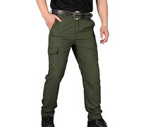 Pantalones De Trabajo Hombre Stretch Con Bolsillos Laterales Pantalones Tácticos Hombre Placket Cremallera Pantalones Senderismo Uso Diario Descontratado Pantalones Al Aire Libre Vacaciones, Playa