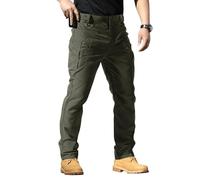Pantalones de trabajo negros con múltiples bolsillos para hombre, pantalones cargo, pantalones de trabajo para hombres, pantalones de combate, pantalones de trabajo para hombres, pantalones de chef