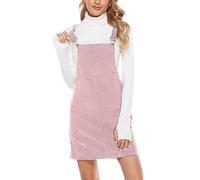 Pantalones de trabajo para mujer, elásticos, de enfermería, para mujer, mono corto, mono de pana acogedor, leggins, elegante, de cintura alta, deportiva, playsuit/verano/mono de mujer, Rosa, M