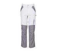 Pantalones de trabajo Planam Plaline, tamaño 27, 1 pieza, color blanco/zinc, 2513027