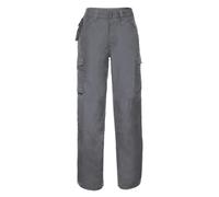 Pantalones De Trabajo Resistente Russell Negro/Convoy Gris/Marino, 32 in, Rectos