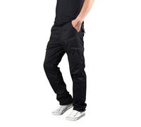 Pantalones de trabajo térmicos con forro polar para hombre, ligeros, con cintura elástica, pantalones de longitud completa, pantalones para exteriores con múltiples bolsillos, pantalones elásticos