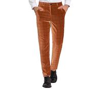 Pantalones de traje de negocios para hombre, color sólido, a cuadros, talla grande, refrescantes, cómodos, informales, mullidos, Yeah Slide, oro rosa, L