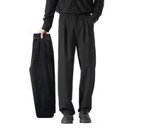 Pantalones de traje para hombre, pantalones chinos, elásticos, pantalones de ocio, pantalones de tela de corte regular, pantalones chinos, informales, forro polar, pantalones de ocio, pantalones de