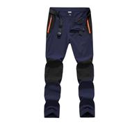 Pantalones de verano for hombre, for senderismo, camping, natación, pesca, trekking al aire libre, secado rápido, impermeables, for viajes montaña Para Outdoor(Blue,L)