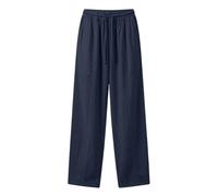 Pantalones de verano ligeros para hombre, mezcla de materiales aireados con corte ancho. Pantalones versátiles para actividades diarias. Tejido transpirable que apoya una sensación agradable en los