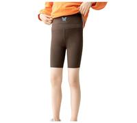 Pantalones de Verano para niños, Pantalones Cortos de Cintura Alta con Mariposas, Pantalones Cortos Ajustados y Transpirables para niñas, Pantalones de Yoga para Vestir#139