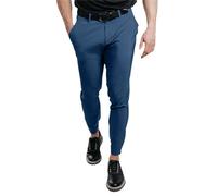 Pantalones de vestir ajustados para hombre, pantalones casuales con cintura elástica de trabajo, pantalones de traje ajustados y acampanados, pantalones chinos de golf de pierna recta con bolsillos