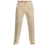 Pantalones de vestir formales para hombre, para negocios, casual, oficina, trabajo, pantalones elegantes de pierna recta, pantalones Everpress de frente plano, elásticos, cómodos, plisados, chinos, de