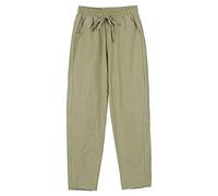 Pantalones de vestir para mujer, cómodos, con cremallera, botones, casuales, atléticos, lisos, cómodos, ajustados, de piel, algodón, Ejercito Verde, XXL