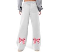 Pantalones de vestir para mujer, con estampado de escalada, con abertura, para correr, para correr, cómodos, elásticos, elegantes, para entrevistas atléticas, blanco, S