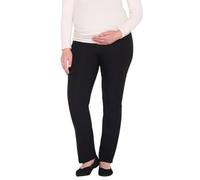 Pantalones de vestir premamá para mujer, superelásticos, ajuste secreto sobre el vientre, tobillo, pierna recta, para el trabajo, Negro, Large