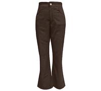 Pantalones de yoga acampanados para mujer con bolsillos, pantalones elásticos casuales de cintura alta para mujer, pantalones deportivos holgados, ropa de calle al aire libre, leggings gruesos
