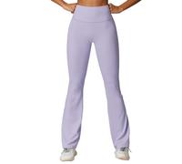 Pantalones de Yoga for mujer, mallas ajustadas cintura alta for levantamiento glúteos, pantalones deportivos for gimnasio, correr, deportivas transpirables para la práctica de yoga(Light Purple,L)
