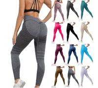 Pantalones de yoga para mujer, cintura alta, leggings deportivos para mujer, botines elásticos, sin costuras, pantalones de culturismo, pantalones de entrenamiento ajustados, pantalones de
