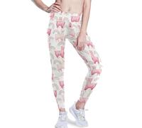Pantalones de yoga sexuales blancos con llama arcoíris para mujer, pantalones de levantamiento de glúteos para mujer, Varios colores, X-Large