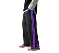 Pantalones deportivos casuales para mujer, con abertura alta, para después de la operación, pantalones deportivos de verano, faja suelta, Negro, 3XL