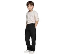 Pantalones deportivos casuales para niños, con cordón, para nieve, talla 6, Negro, 5-6 años