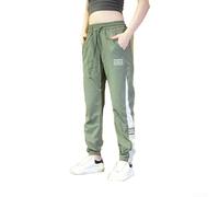Pantalones deportivos de estilo coreano con cintura elástica para hombre, pantalones de corte recto hasta el tobillo para uso casual, entrenamiento y uso diario (2XL verde)