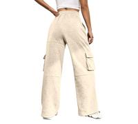 Pantalones Deportivos de Mujer de Pierna Ancha en la Cintura, Estilo Casual | Tipos De Jeans De Mujer Rectos Capris Elástica Ochenteros Forrados Sexis Cuartos Amplios Agua Cafe Shaping