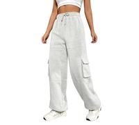 Pantalones Deportivos de Mujer de Pierna Ancha en la Cintura, Estilo Casual | Tipos De Jeans De Mujer Rectos Capris Elástica Ochenteros Forrados Sexis Cuartos Amplios Agua Cafe Shaping