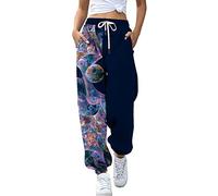 Pantalones deportivos de pierna ancha para mujer, con cordón, pantalones de chándal de pierna recta, pantalones deportivos con bolsillos, pantalones de vestir casuales para mujer, Morado (, M