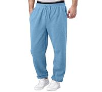 Pantalones Deportivos Hombre Amplio Deportivo Baggy Chándal Elástico Pantalones De Algodón Jogging Chándal Deportivo Recta Cremallera Pantalones Casual Training 2025 Sudadera Pants Running, BU2, S