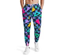Pantalones deportivos joggers de los años 80 para hombre, pantalones de chándal para hombre de los años 90, pantalones joggers de los años 80, conjunto de disfraz con bolsillos, pantalones deportivos