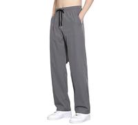Pantalones deportivos largos de algodón para hombre, tallas grandes, 4XL, grises, pantalones casuales holgados, elásticos, tallas grandes, pantalones largos de verano, pantalones casuales de sudaderas