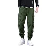 Pantalones Deportivos Largos para Hombres Vestir Caqui Rectos Claros Denim Rebajas Straight Rayados 90s Compresion Jumper Loose Sin Cuartos Transparentes Cierre Up Brillante Comodo Flacos