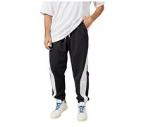 Pantalones deportivos ligeros de entrenamiento para hombre, pantalones deportivos con bolsillos, corte cónico, holgados, pierna ancha, pantalones casuales de calle, blanco, XL