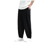 Pantalones deportivos para hombre Categoría de producto Pantalones casuales para hombre - Título del producto Pantalones de chándal sólidos de estilo casual con corte harén prácticos bolsillos