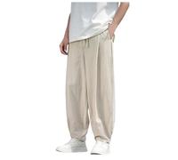 Pantalones deportivos para hombre Categoría de producto Pantalones casuales para hombre - Título del producto Pantalones de chándal sólidos de estilo casual con corte harén prácticos bolsillos