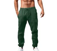 Pantalones deportivos para hombre, para primavera y verano, para todas las estaciones, transpirables, holgados, informales, estilo hip hop, Little House, verde, 5XL