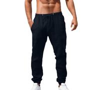 Pantalones deportivos para hombre, para primavera y verano, para todas las estaciones, transpirables, holgados, informales, estilo hip hop, Little House, azul oscuro, 4XL