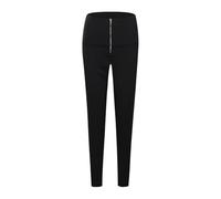 Pantalones deportivos para mujer, con bolsillos, estilo a cuadros, para viajes, negocios, cinturón básico, a la moda, ajustable, con botones chinos, pantalones de chándal para mujer, Negro, S