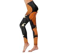 Pantalones deportivos para mujer, elásticos, 3/4, transpirables, push-up, pantalones de ciclismo opacos, pantalones de jogging ligeros, pantalones de jogging para Halloween, yoga, cintura alta, terror