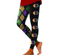 Pantalones deportivos para mujer, mallas de compresión para mujer, con cintura alta, amarillo, XL