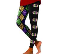 Pantalones deportivos para mujer, mallas de compresión para mujer, con cintura alta, Negro , L