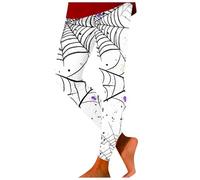 Pantalones deportivos para mujer, pantalones capri 3/4, leggings terror, estampado de calavera, opacos, pantalones de ciclismo push up, pantalones ligeros de yoga, cintura alta, pantalones de jogging