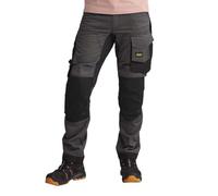 Snickers Workwear Pantalones elásticos AllroundWork Gris Acero-Negro Talla 50 Hombre