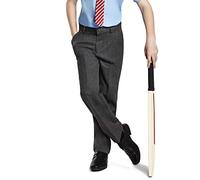 Pantalones elásticos de vestir escolar para niños Listers Schoolwear en color negro, gris y azul marino de 2 a 18 años, gris, 4-5 años