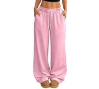 Pantalones Elasticos Pantalon Informales Mujer Pantalon Térmicos Pantalones para Viajar Pantalón Elegante Básicos Ropa Cómodo Trousers Trousers Duradero Color Sólido Rosa M