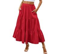 Pantalones elegantes para mujer, falda larga Marlenehose Palazzo pantalones anchos pantalones cruzados pantalones holgados ligeros y aireados Culotte elegantes pantalones de verano de pierna ancha