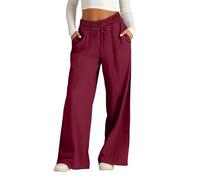 Pantalones Fino Verano Mujer Tallas Grandes Algodón y Lino Pantalones Mujer Pantalon Largos Ligeros Vintage Rectos con Bolsillos y Pliegues con Bolsillos Y Cordón Vintage Moda Playa Vacaciones Boho