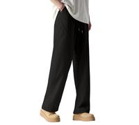 Pantalones genéricos para hombre a prueba de viento al aire libre ligero transpirable para senderismo diario Pantalones de montaña, Le Noir, L