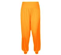 Pantalones Harem para niñas Pantalones Ali Baba Sueltos Casuales Holgados Deportes Danza Elástica Yoga Leggings Niños Acampanados Disfraces Niños Cómodos Pantalones Relajados de Cintura naranja neón 7