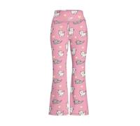 Pantalones Holgados Casuales para niñas, Pantalones Deportivos Acampanados extensos, Tela Transpirable y Flexible, válidos para Edades de 3 a 13 años