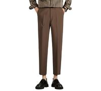 Pantalones Holgados de paracaídas para Hombre, Estilo Harem, Joggers Informales, Pantalones Cargo Holgados con Bolsillos, Pierna Ancha, Color café, Talla 38.